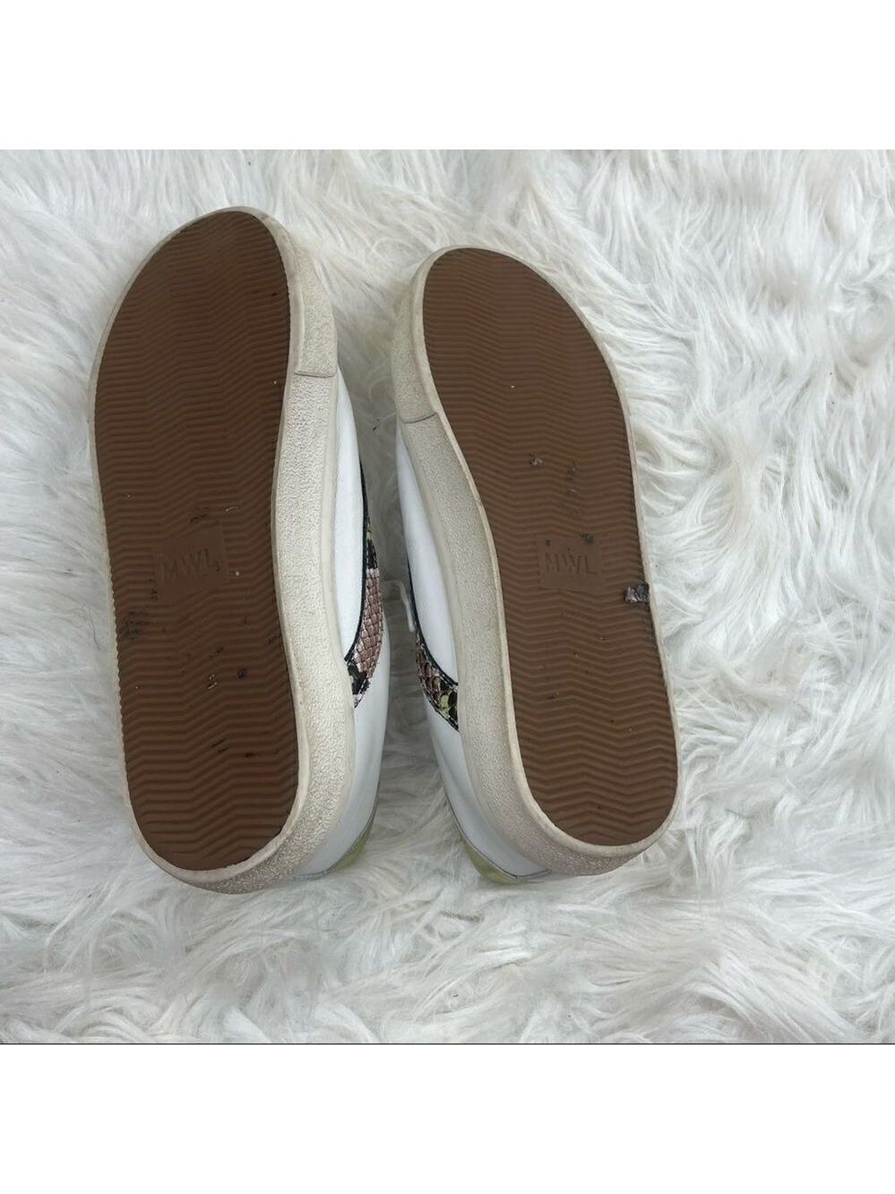 Madewell Sidewalk Low-Top Sneakers in Metallic & Stamped Snakeskin Leather - Picture 8 of 9